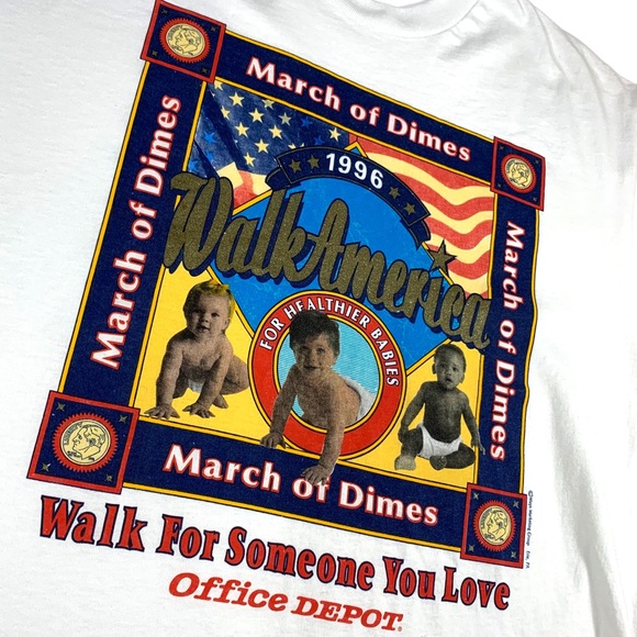 Vintage USA Shirt 1996 March of Dimes Size Large - Picture 4 of 6